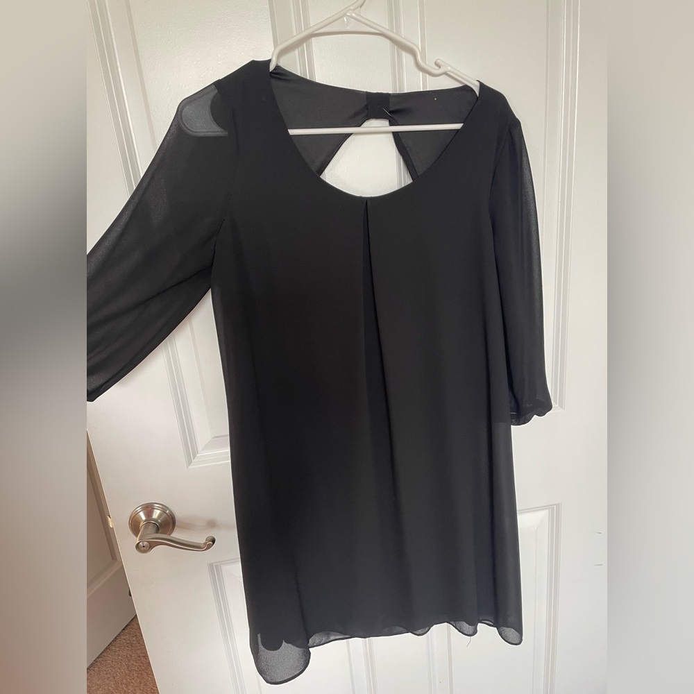 T.J.Maxx Black Long Sleeve Dress